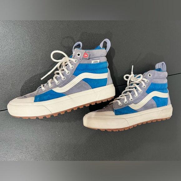 Unisex Vans Blue Sk8 High Top Shoes - Picture 10 of 10